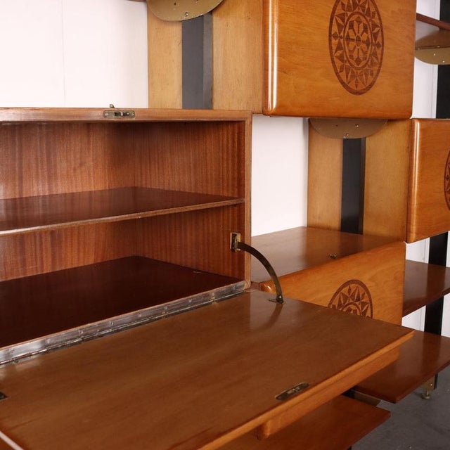 Vintage Three-Bay Bookcase, 1960s For Sale - Image 14 of 16