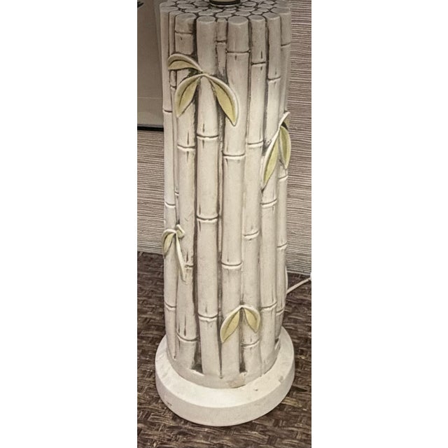 Mid Century Palm Beach Faux Bamboo Table Lamps, a Pair For Sale In New York - Image 6 of 6