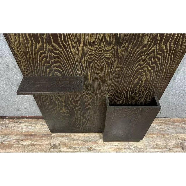 Vintage Coat Rack in Veined Macassar Wood, 1950 For Sale - Image 4 of 7