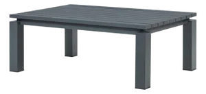 Sardinia Outdoor Aluminum Coffee Table - Gray
