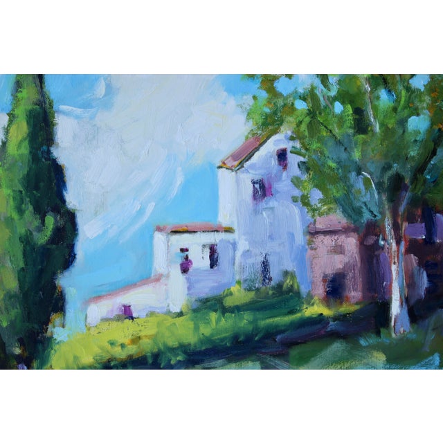 Quiet Places & Journeys — Sunlit Farm Buildings (Original Oil Landscape) For Sale - Image 4 of 18