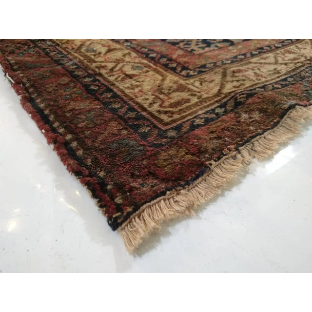1900 - 1909 1900's Antique Persian Lillihan, 4'2" X 6'4" For Sale - Image 5 of 6