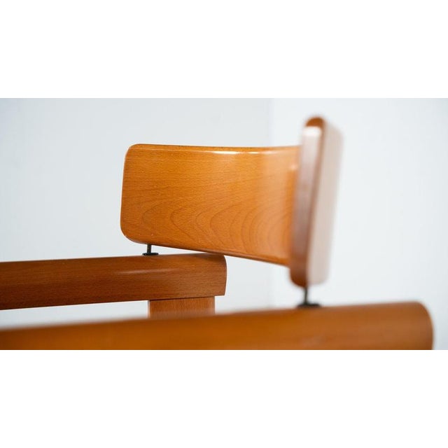 1960s Architectural Armchairs in Cognac Leather, 1960s, Set of 4 For Sale - Image 5 of 16