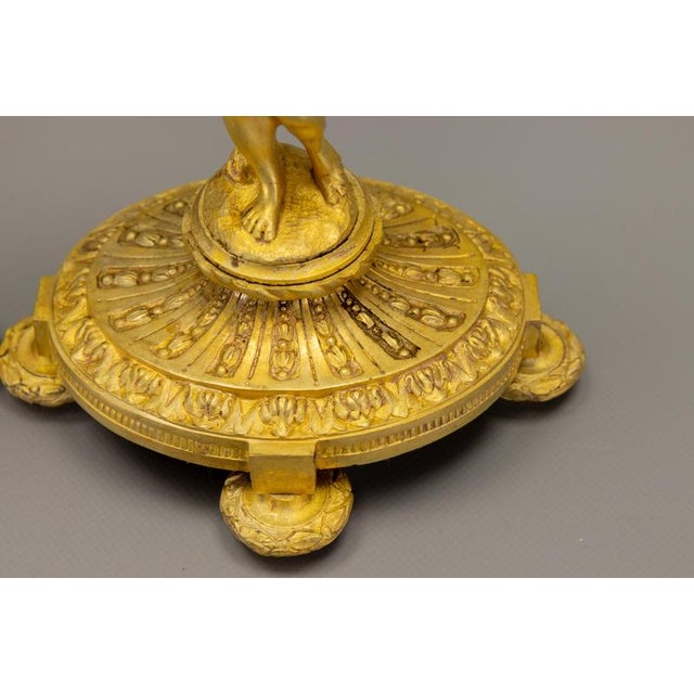 Late 19th Century French Neoclassical Style Bronze Cherub Candleholders, Set of 2 For Sale - Image 15 of 18