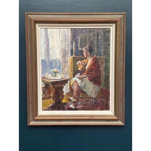 Original Vintage Swedish Oil on Canvas – “Hertha – Polhemsgatan, Stockholm” by Johan Bladh – Signed & Dated 1965 – Vintage...