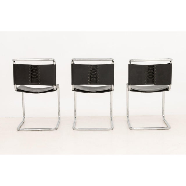 Black Mies Van Der Rohe for Knoll Mr10 Cantilever Chairs, 6 For Sale - Image 8 of 16