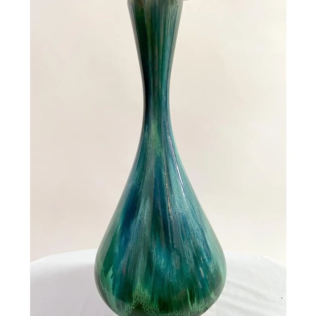 Mid Century Modern Green Malachite Table Lamp For Sale In New York - Image 6 of 13