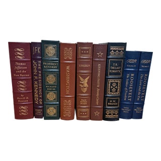 Easton Press Library of the Presidents Set of 9 Leather Books For Sale