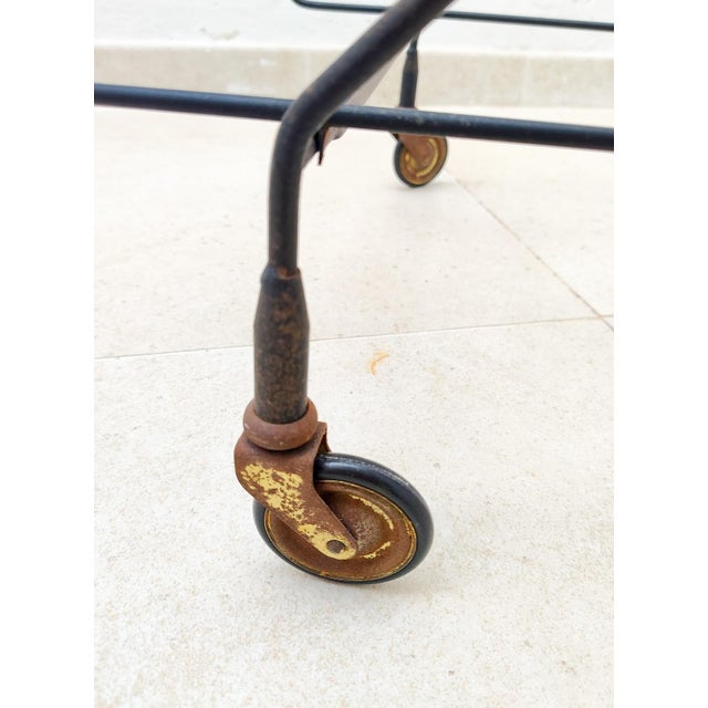 Teak Bar Cart with Wheels by Campo E Graffi for Home, 1960s For Sale - Image 12 of 13