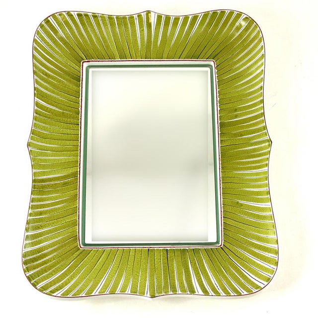 Vintage Scandinavian Mirror by Stig Lindberg for Gustavsberg, 1940s For Sale - Image 3 of 4