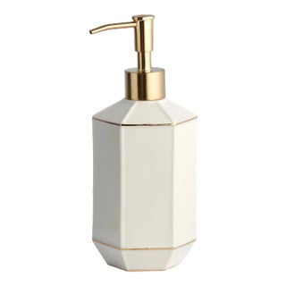 St. Honore Bath Accessories Lotion Dispenser in White For Sale