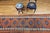 19th Century 19th Century Persian Kurdish Runner Rug, Hand-Knotted Wool, Geometric Medallion Pattern, Terracotta & Navy, 3x12 For Sale - Image 5 of 16