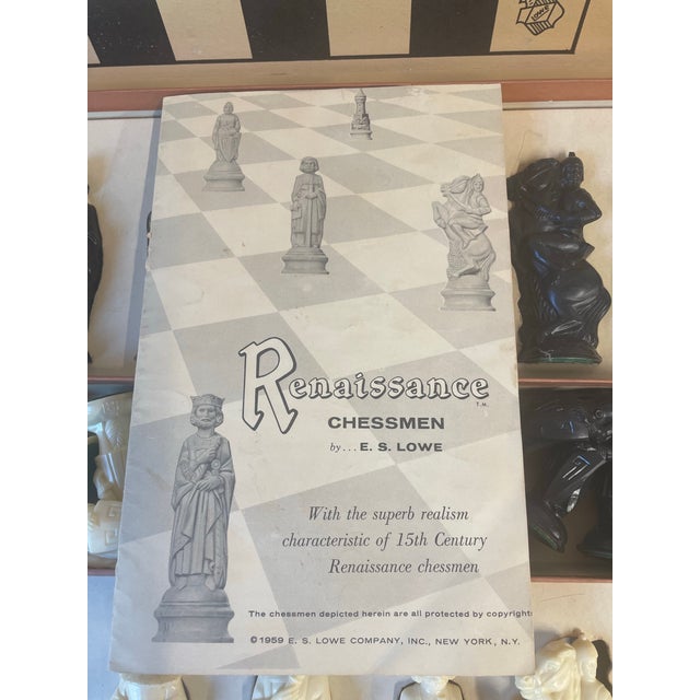 Vintage 1959 Renaissance Chessmen Game Set For Sale - Image 9 of 12