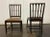 Traditional 1990s Pair of Vintage Side Chairs With Leather Upholstery For Sale - Image 3 of 7