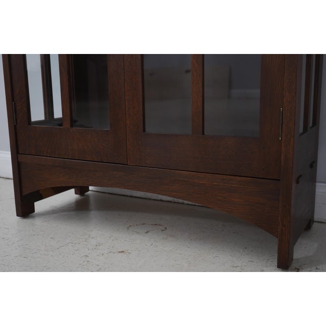 Mission Oak Arts & Crafts Stickley Bookcase For Sale - Image 11 of 16