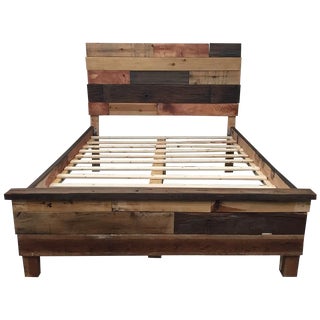 Queen Rustic Wooden Bed Frame For Sale