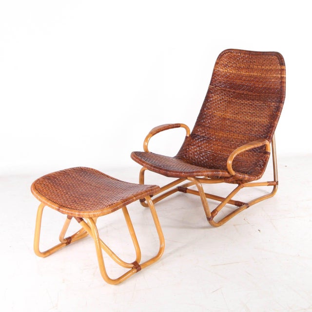 Set of Chaise Lounge and Ottoman by De Yuruzu Yamakawa, 1970s For Sale - Image 11 of 17