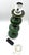 Large Space Age Table Lamp with Monumental 48cm Ceramic Base in Emerald Green from Kaiser Leuchten For Sale - Image 12 of 14