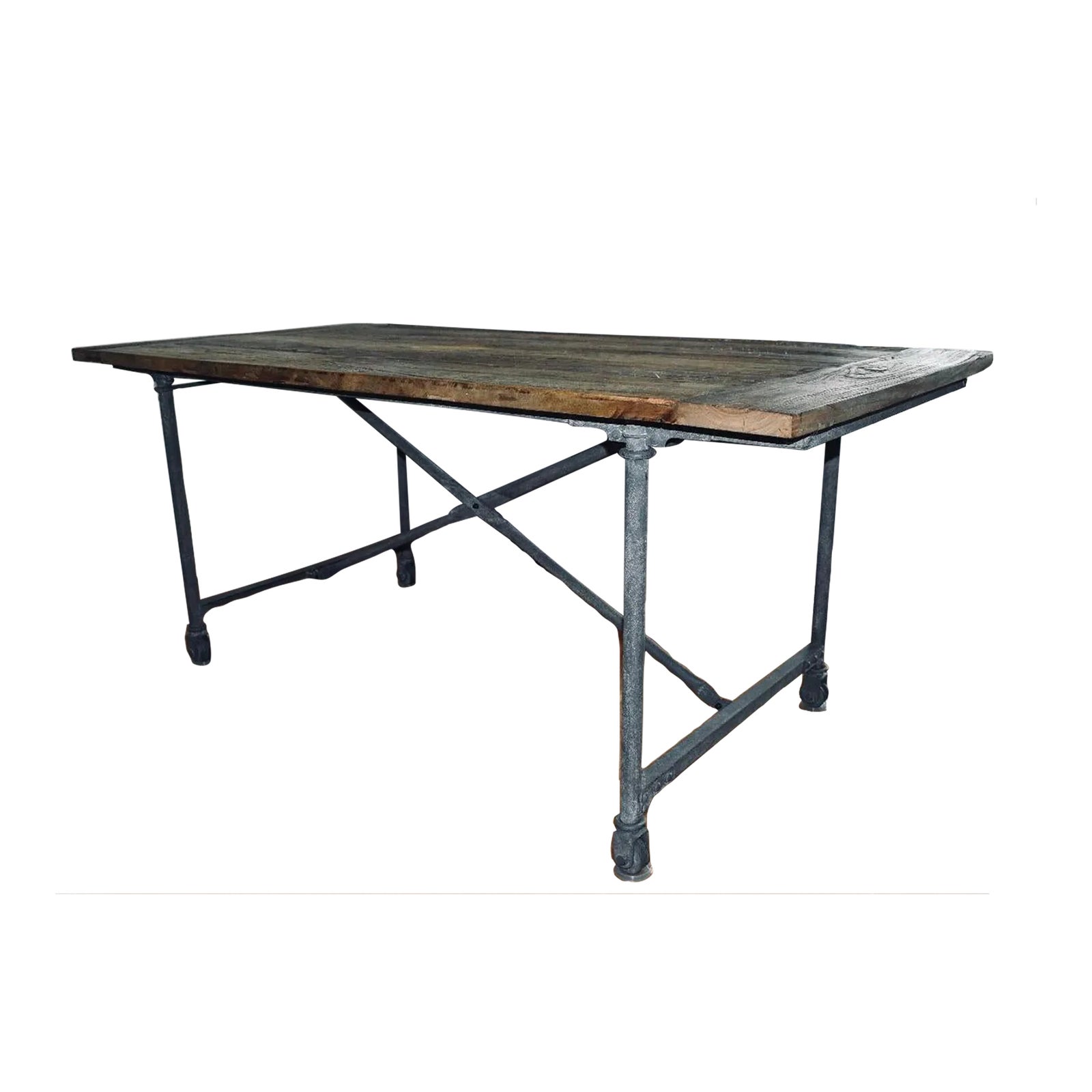 Restoration Hardware Reclaimed Wood & Zinc Table 72” Chairish