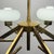 Mid-Century Brass and Opaline Glass Chandelier from Stilnovo, Italy, 1970s For Sale - Image 18 of 18