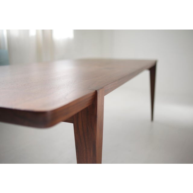 Chocolate 84" Oslo Dining Table by Studio Moe in Oregon Walnut For Sale - Image 8 of 8