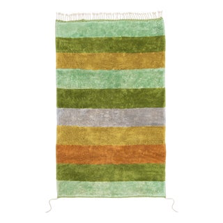 Hand-Knotted Wool Rug by Azele Studio For Sale