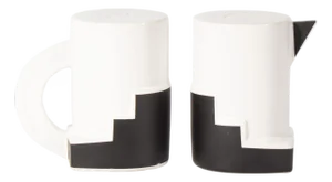 “Manhatten” Ceramic Salt and Pepper by Kato Kogei for the Fugimora Collection