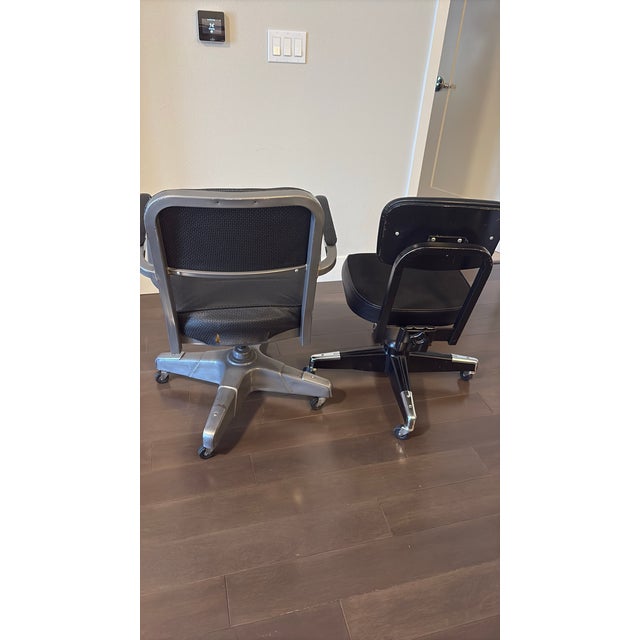 Late 20th Century 2 Vintage Tanker Chairs For Sale - Image 5 of 7
