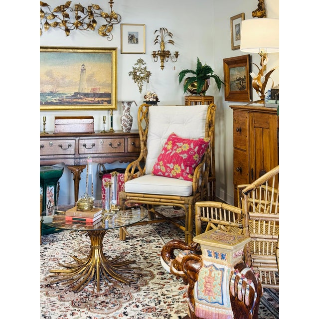 Vintage Brass Shell Motif Bottle Holder or Planter For Sale - Image 11 of 11