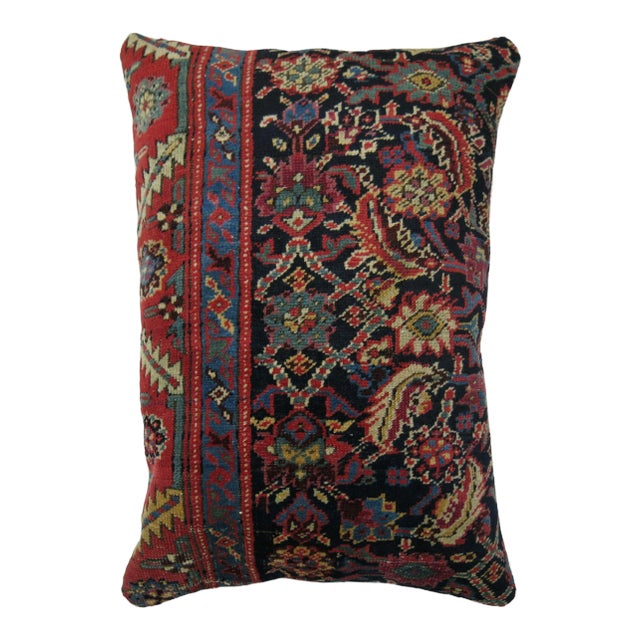 Large Antique Rug Pillow, 1'3''x1'9'' For Sale