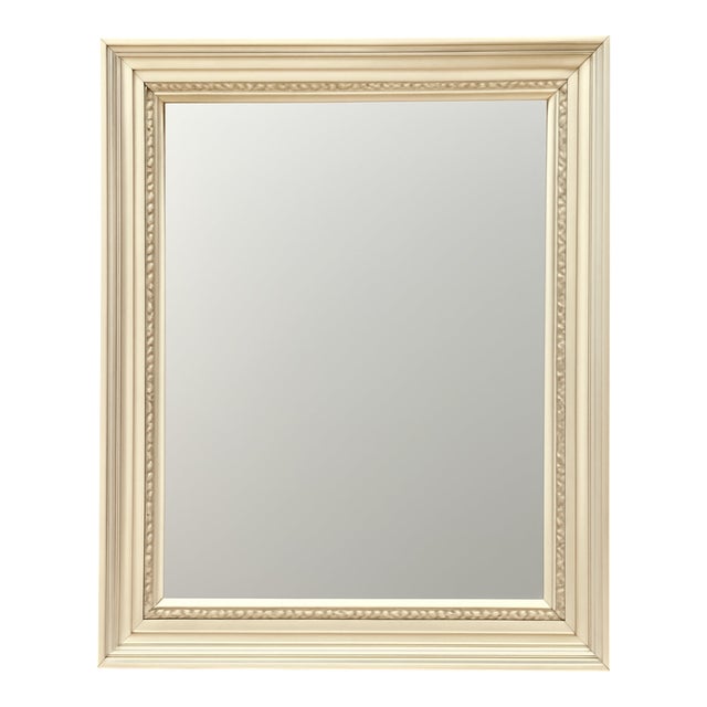 Vintage Carved Wood and Mirrored Glass Mirror For Sale