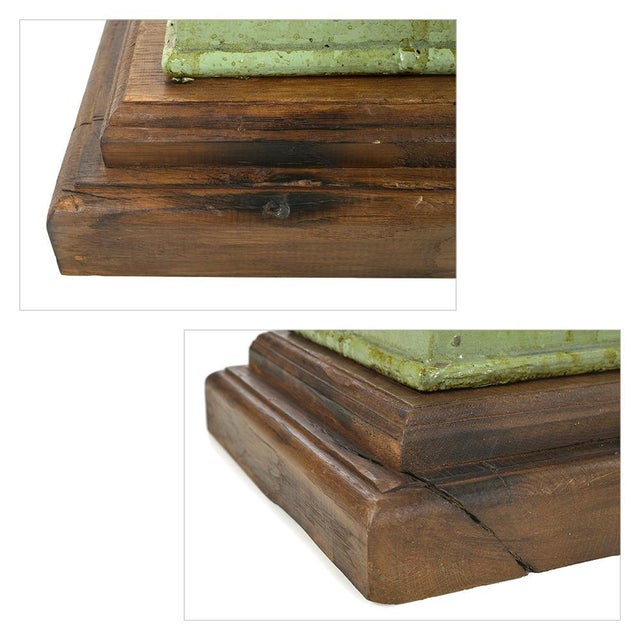 Medici Cast Iron Vases with Green Patina, Set of 2 For Sale - Image 6 of 9