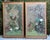 Chelsea House Pair of Monumental Hand-Painted Silk Paintings Chinoiserie – Original Labels 4586A & 4586B This...