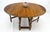 Arts & Crafts Solid Tiger Oak Oval Drop Leaf Gate Leg Dining Table Clean! For Sale - Image 3 of 18
