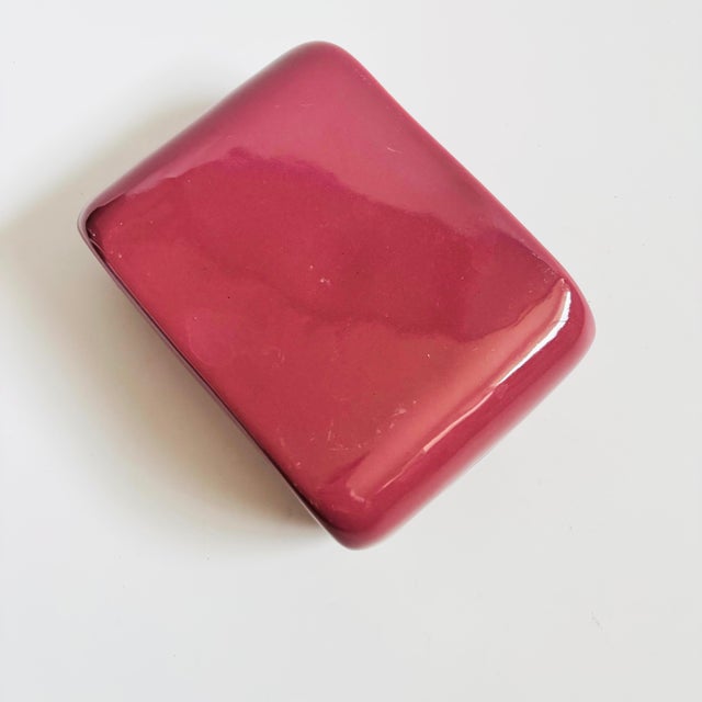 Haeger Pink Ceramic Pedestal For Sale In San Francisco - Image 6 of 8