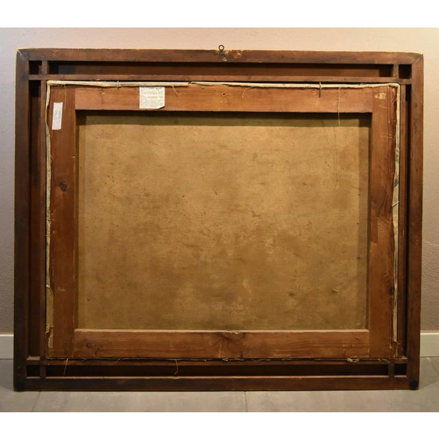 Jacob De Heush, Coastal Landscape with Architectural Ruins, 1680, Oil on Canvas, Framed For Sale - Image 14 of 16