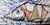 Paint Mid-Century Modernist Painting of Stylized Fish and Sailfish Yachts For Sale - Image 7 of 10