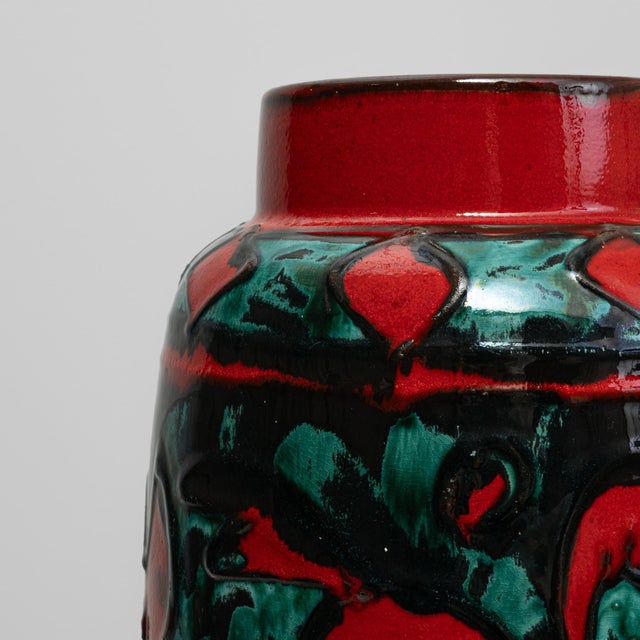 20th Century German 'W. Germany' Ceramic Vase For Sale - Image 12 of 18