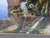 Late 20th Century Large Blue & Green “A Loggia at Amalfi” Landscape After C. F. Aagaard in Ornate Gold Frame For Sale - Image 12 of 14