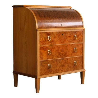 Vintage Swedish Secretary Cabinet, 1960s For Sale