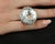 Late 20th Century Rare 62.78ct Natural Aquamarine & 0.25ct Diamond Platinum Ring, 29.1g Size 6 For Sale - Image 11 of 18