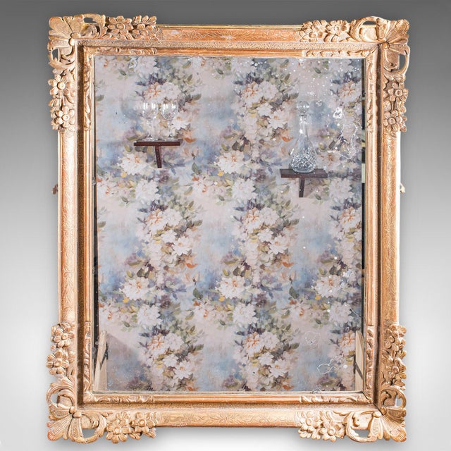 Large Pair of Antique Wall Mirrors, English, Giltwood, Dressing, Valet, Regency For Sale - Image 4 of 10
