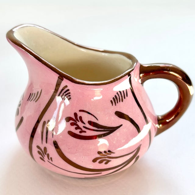 Vintage Copper Lustreware Tea Set Made in England For Sale - Image 9 of 11