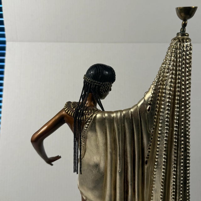 Metal Erte (1892-1990)the Slave 1988 Artist Proof 19/37 Art Deco Egyptian Revival W/Coa For Sale - Image 7 of 11