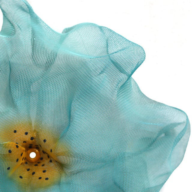 Abstract Cotton Candy Cumulus Aqua Gold - Abstract Three-Dimensional Wall Original Artwork by Atticus Adams For Sale - Image 3 of 10