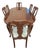 Vintage Harden Furniture Extension Dining Table and Chairs and Pads For Sale