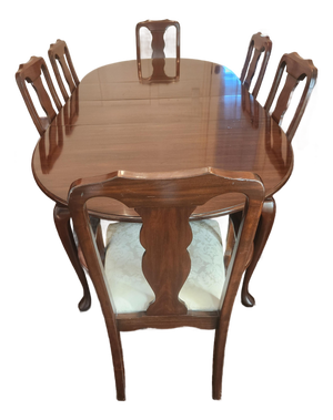 Vintage Harden Furniture Extension Dining Table and Chairs and Pads