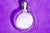 Wonderful Antique Round Crystal Victorian Perfume Flask With Sterling Silver Cap Monogram JLC Home Decor Collectible For Sale - Image 12 of 13