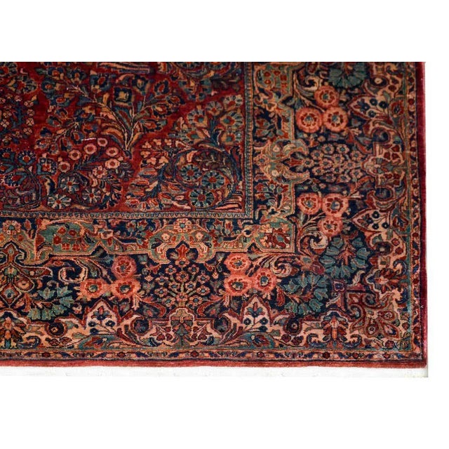 Early 20th Century Vintage Sarouk Rug For Sale - Image 10 of 13