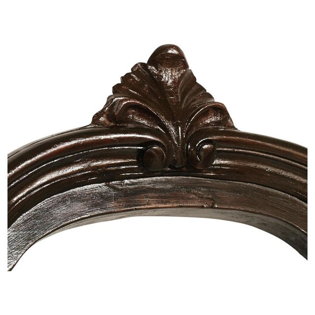 Baroque Antique Italian Architectural Carved Walnut Crest, 18th Century For Sale - Image 3 of 9